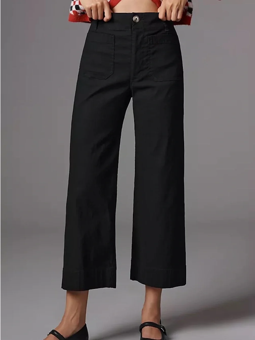 Maeve Anthropologie The Colette Wide Leg Crop Pants 27P